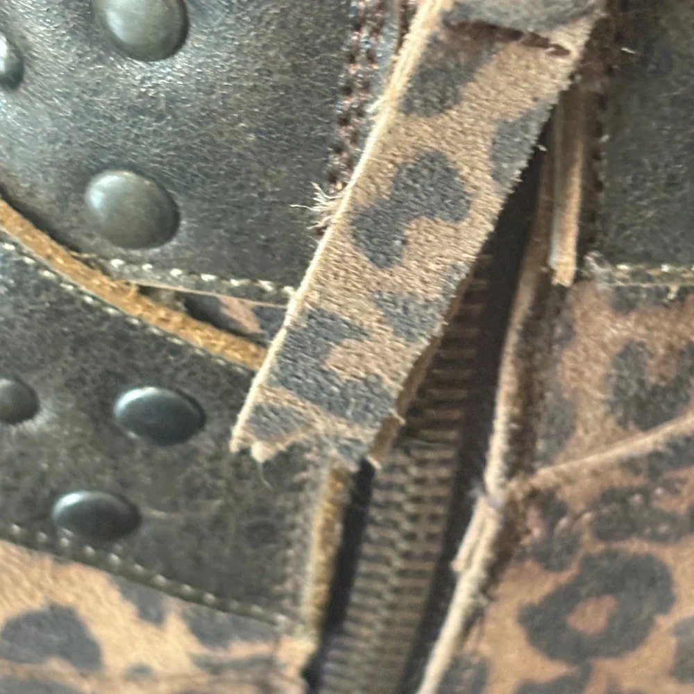 Lane Leopard Print Suede Ankle Booties. - Picture 17 of 17